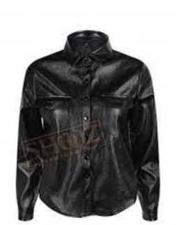 Sexy Shiny Metallic Pocket Blouse Shirt Sexy Shiny Metallic Pocket Blouse Shirt